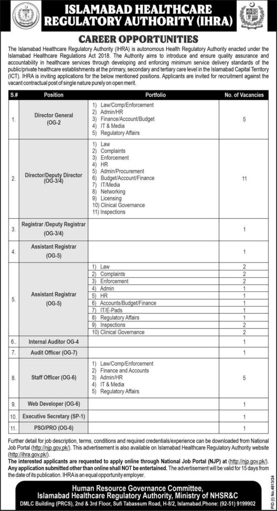 IHRA Jobs 2025